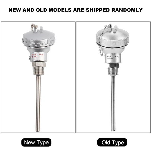RTD PT 100MM Temperature Sensor Probe 1/2 NPT Thread Thermocouple RTD PT 100MM Temperature Sensor Probe 1/2 NPT Thread Thermocouple