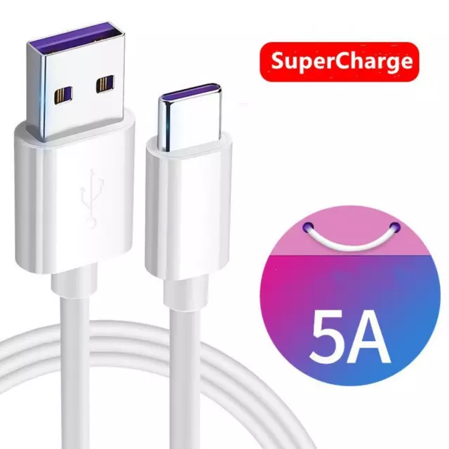 CAVO RICARICA VELOCE 6A USB TIPO TYPE C 1 mt CAVETTO FAST CHARGER SUPER CHARGE 2