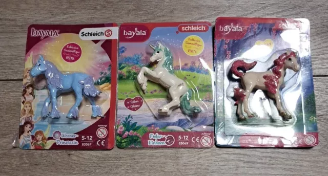 Schleich Bayala| 3 X Fohlen Einhorn | neu & OVP