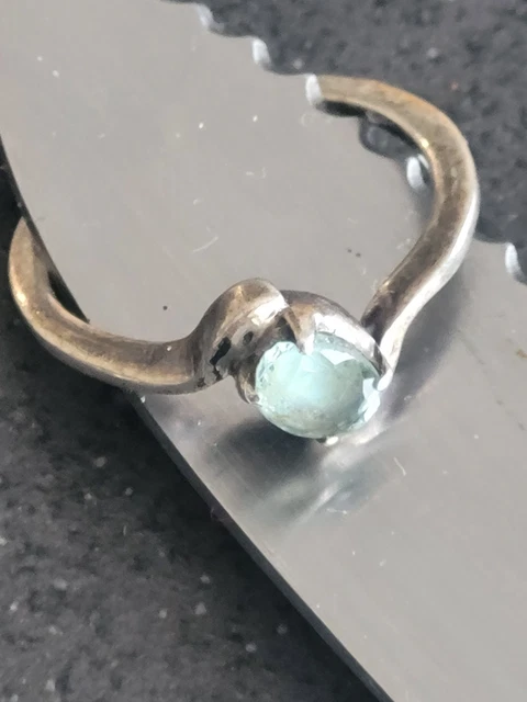 Bague En Aigue Marine Naturelle - 18x13x7.5mm - Argent Massif 925 - Taille 58 - Sertie Surélevée - Neuf Avec étiquette