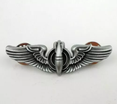 WWII US Military Bombardier Badge Pin Army Air Force Pilot Wings