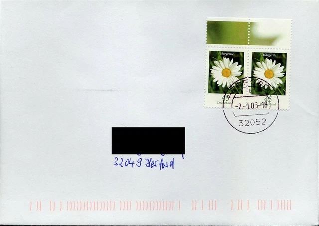 431173) DS Blumen MeF 45 C Margerite (2, Bogen), 2.1.06, neues Kompakt-Porto