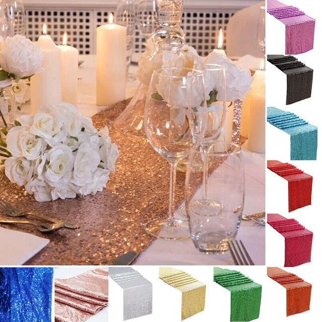 Accesorios de mesa corredor de mesa poliéster 1 ud. 12 x 108 pulgadas alta calidad