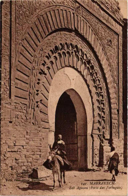 CPA AK MARRAKECH - Bab Agnaou Porte de Portugais MAROC (796480)
