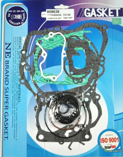 Yamaha Complete Engine Gasket Kit YZ125 YZ 125 1994 1995 1996 1997