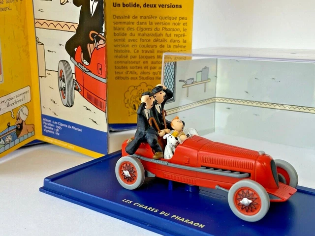 Tintin - 2x voiture 1/24 - Le bolide rouge + La voiture de