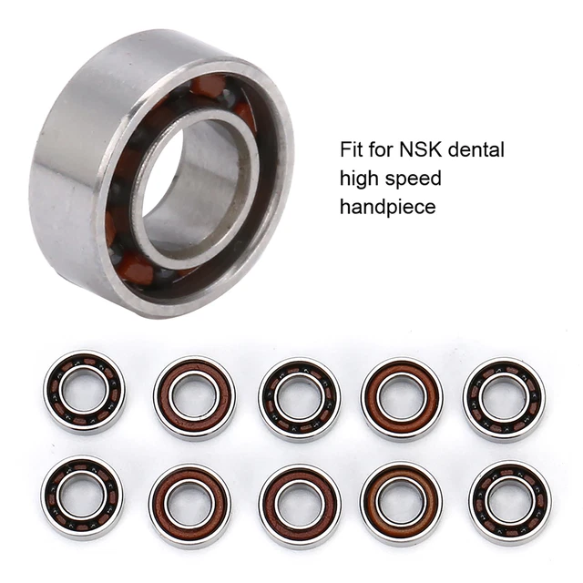 10Pcs Dental Bearing Bearing Dental Bearing Dental Grinding Handle Ball Bearings