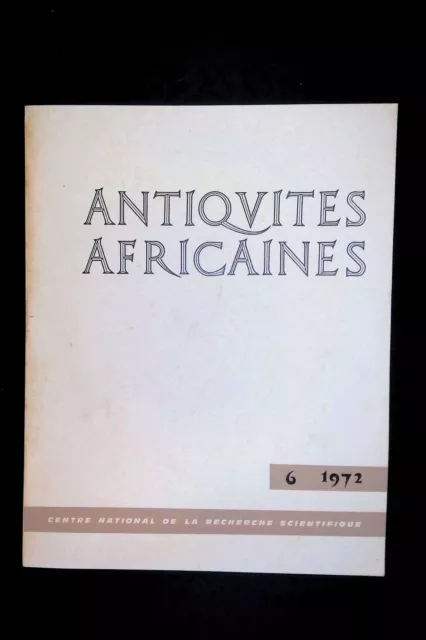 Antiquités africaines 6 1972