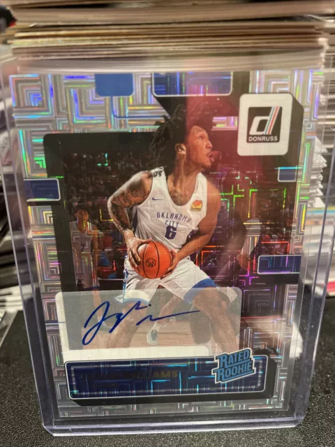 2022-23 Donruss Jaylin Williams Rated Rookie  Auto  OKC Thunder Infinite Holo