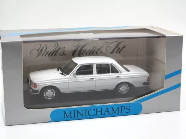 MERCEDES 230E W123 Limousine 1976 1/43 OLD MINICHAMPS 032201 WHITE no MAXICHAMPS