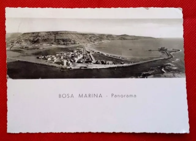 Cartolina BOSA MARINA (Oristano)  Anni '60 Panorama (viaggiata)     4/17