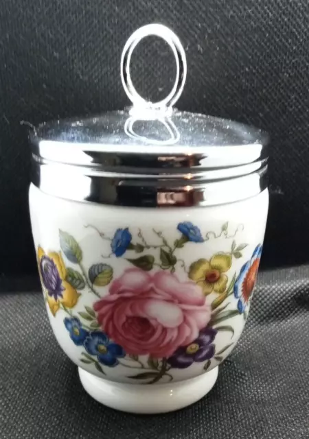 Large Royal Worcester Egg Coddler "Bournemouth" pattern