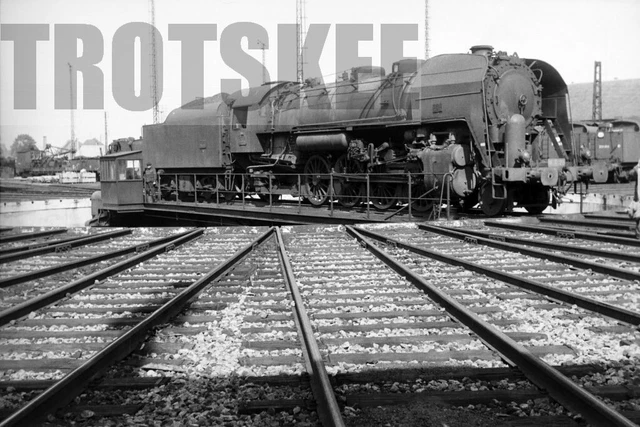 35mm Negative SNCF French Railways Steam Loco 141 R 215 1966 France