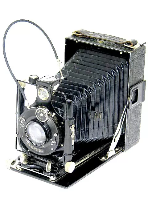 Voigtländer Compur 1:4,5 F=13,5cm Klapp Platten Balgen Kamera