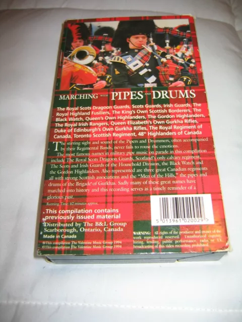 MARCHING WITH PIPES and Drums 1994 VHS Tape Bands on Parade Scotland ...