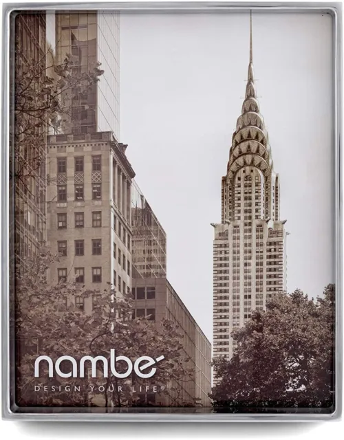 Nambe Treso Picture Frame - Holds One 8" x 10" Photo - Silver