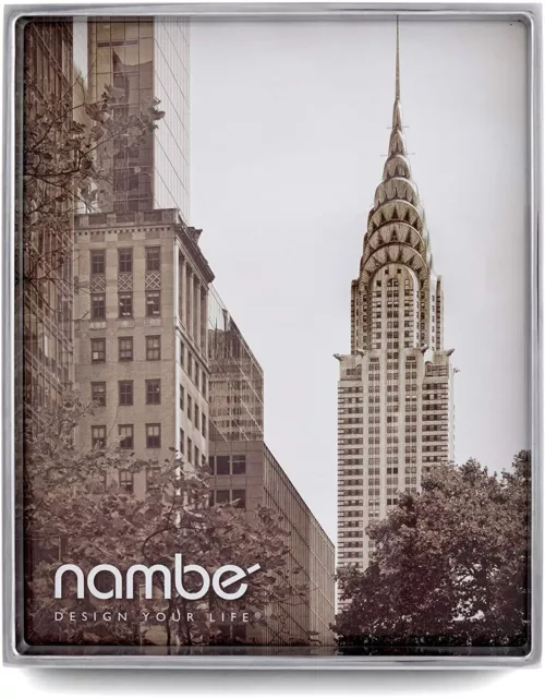 Nambe Treso Picture Frame - Holds One 8" x 10" Photo - Silver