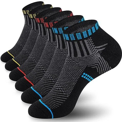 Masswish Chaussette Homme Chaussettes Basses Courte Homme Femme Lot de 6 Pair...
