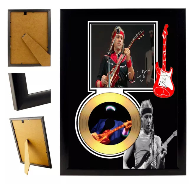 Dire Straits  -  Signed Framed Gold Vinyl Disc Collectors Cd Display Picture