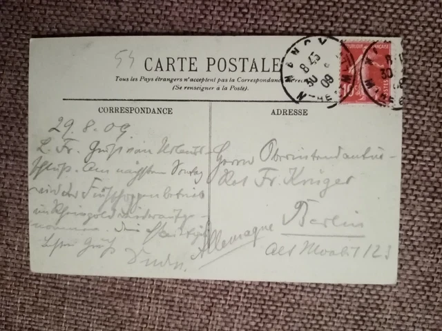 Cpa Nancy La Fontaine Place Carnot Monument Sadi Carnot 2