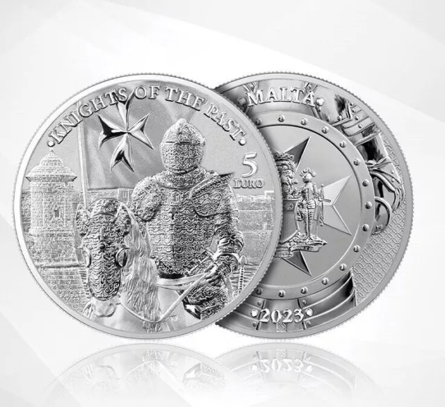 Malta 5 Euro 2023 Knights of The Past Silver Coin