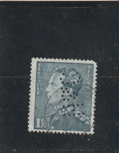 L5594 BELGIQUE timbre Y&T N° 430 de 1936-46 " Léopold III " PERFORE H&C Oblitéré