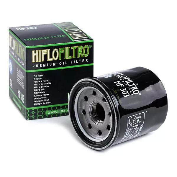 Filtro Olio Moto Premium  Hiflo HF303 - Honda-Kawasaki-Yamaha Vedi scheda