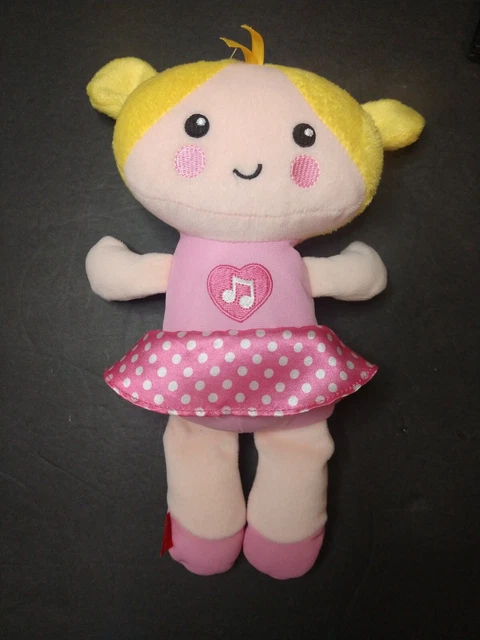 FISHER PRICE MY FIRST SILLY & SWEET BABY DOLL Sounds Music Soft Plush Doll 2013