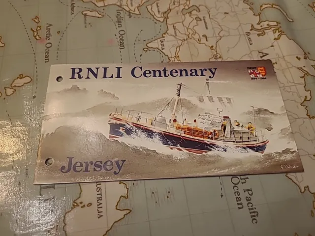 JERSEY PRESENTATION PACK  1984 RNLI LIFEBOATS 1ST SERIES MINT As Shown