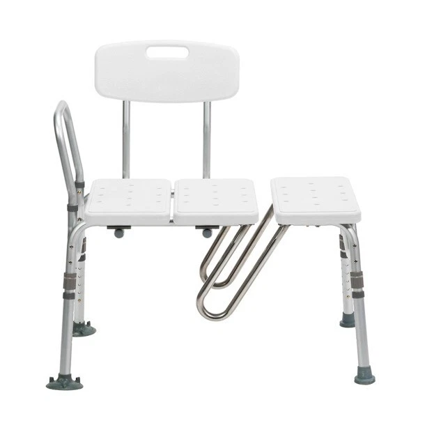 Drive Medical Splash Defense Shower Transfer Bench with Curtain Guard RTL12032KD