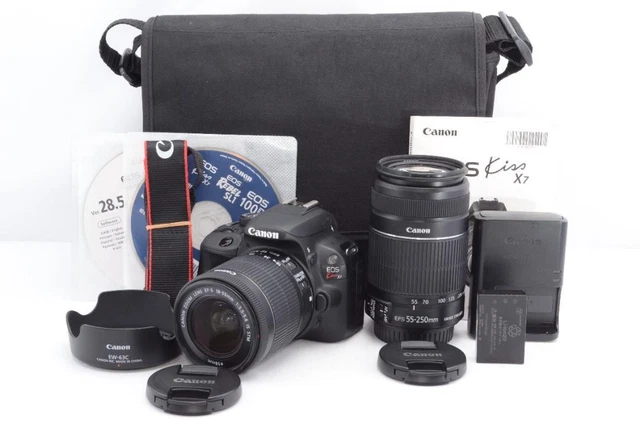 【値下げ中】Canon EOS KISS X7 double zoom kit 格安レンタル] CANON（キヤノン ）EOS Kiss X7 ダブルズーム