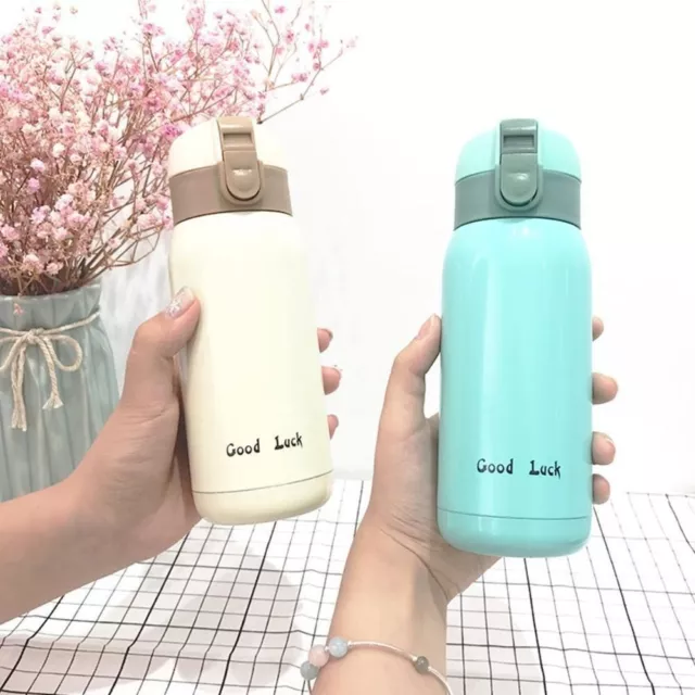 Stainless Steel Insulated Cup GOOD LUCK Thermal Flask Fashion Water Bottle