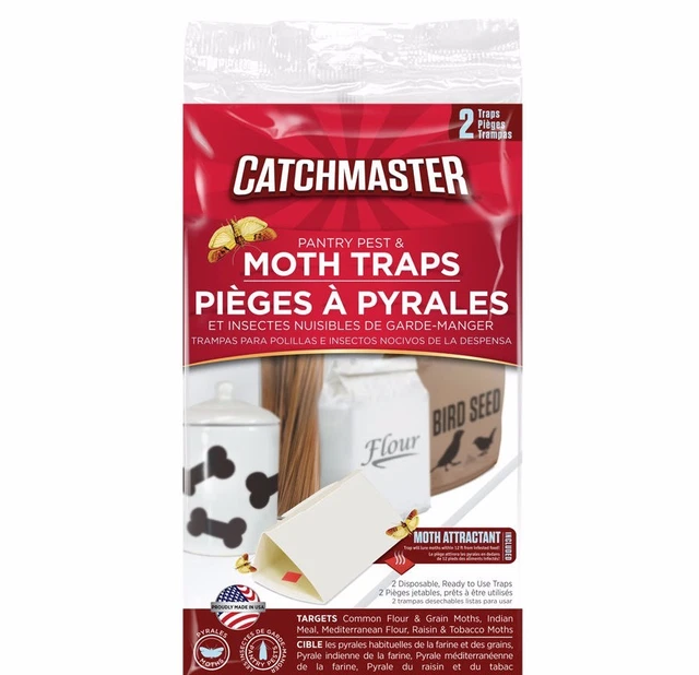 Catchmaster 812SD  Moth Glue Trap Food & Pantry 6 Traps