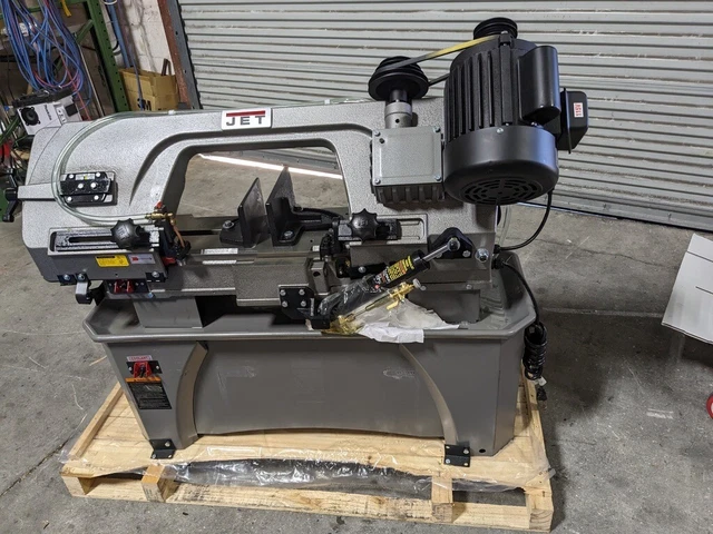 JET Bandsaw 7 x 12″ Manual Horizontal & Vertical w/ Step Pulley DAMAGED 414559 JET Bandsaw 7 x 12″ Manual Horizontal & Vertical w/ Step Pulley DAMAGED 414559