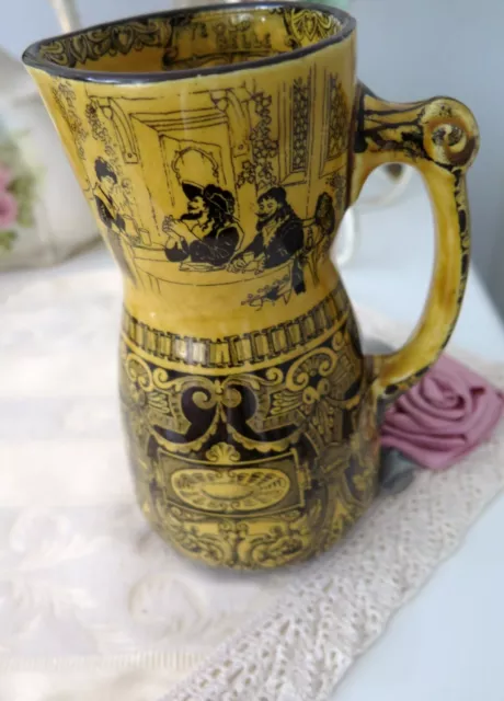 Royal Doulton Series Ware Jug Pitcher JACOBEAN D913 Burslem stamp for 1901 VGC