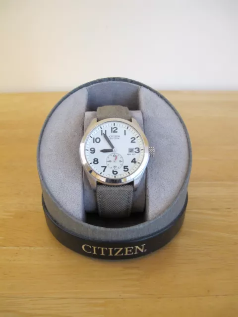 CITIZEN ECO DRIVE B690 S077630 Men s Military Watch with Green Fabric Strap 79.99 PicClick UK