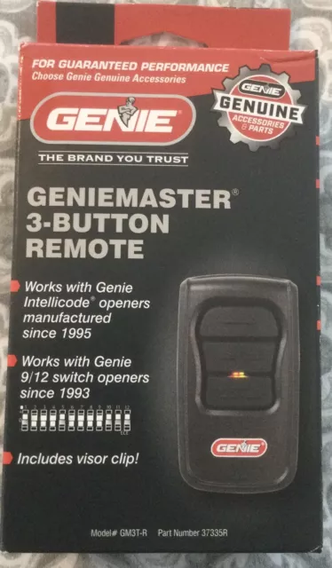 Genie GM3T-R Geniemaster 3 Button Garage Remote Control