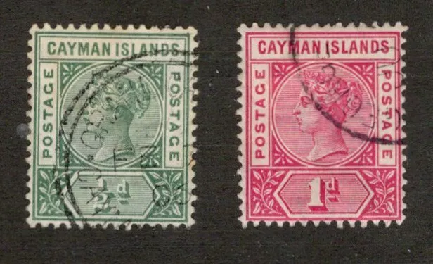 Cayman Islands  Scott 1-2  Fine Used