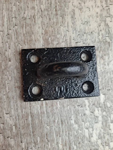 Antique Barn Door Gate Latch Lock Hand Forged Twisted Wrought Iron 11" Hook  Eye 3