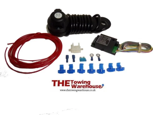 Single 7 pin Electric Towbar Towing Wiring Kit 7way bypass relay canbus