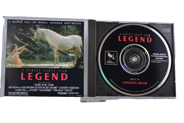 LEGEND [ORIGINAL MOTION Picture Soundtrack] by Tangerine Dream CD 1995 ...