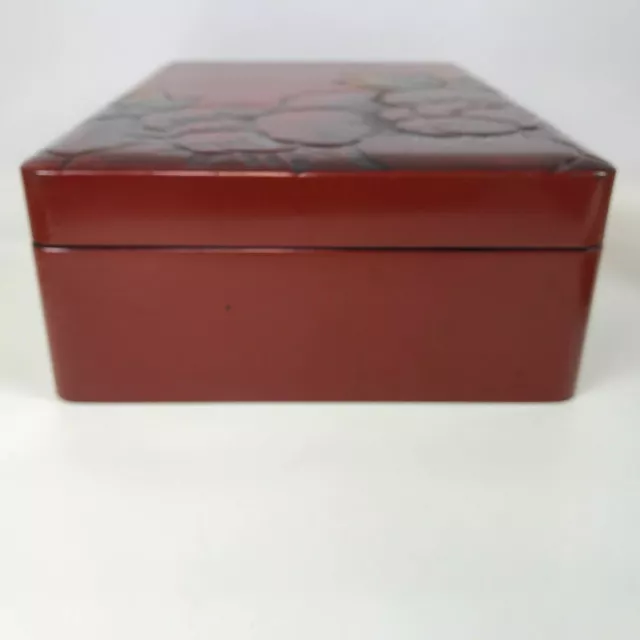 Large Japanese Lacquer Wooden Ware box 3