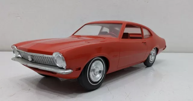 Vintage Jo-Han 1970 Ford Maverick Orange Vintage Promo Model Car Toy Original