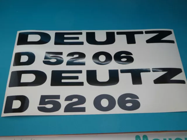 Deutz D 5206 Aufkleber Logo Sticker Schriftzug Emblem 330x85mm 1 Satz Schwarz