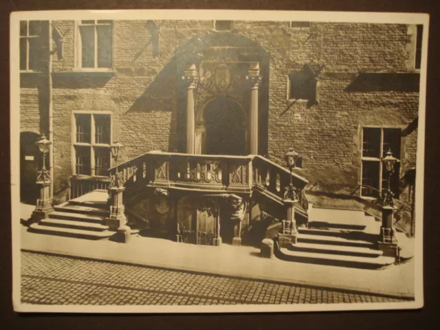 Alte AK Ansichtskarte aus Danzig Gdansk ca. 1930: "Rathaus" - ungelaufen