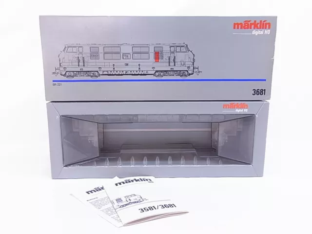 Märklin H0 3681 Leerverpackung Leerkarton OVP für Diesellok BR 221 #99761