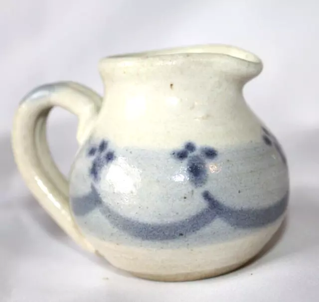 Small Studio Art Pottery Mini Pitcher Small Stoneware Creamer