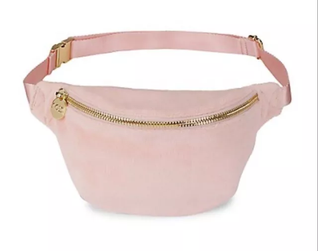 Stoney Clover Lane X Juicy Couture Terry Fanny Pack Pink Velvet Sz Jumbo $129 2