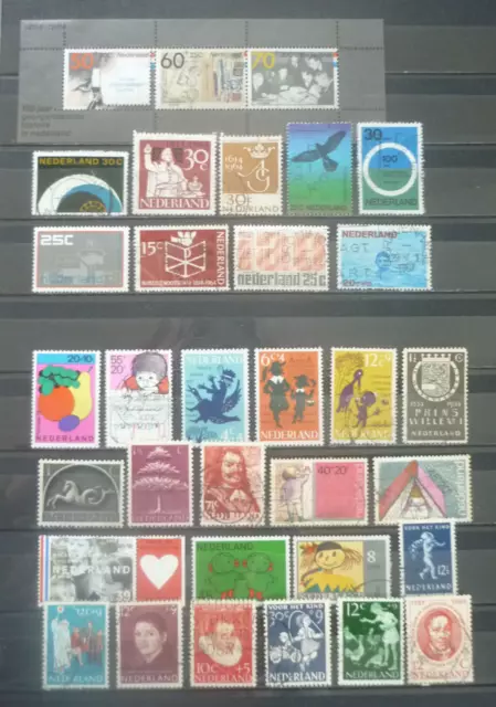 Niederlande - großes Lot Briefmarken gestempelt und papierfrei # 65