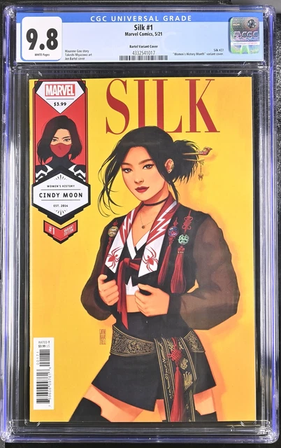 Silk 1 CGC 9.8 Bartel Variant Cover ""Women's History Month"" variant
